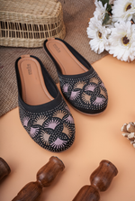 Stepellas ethnic bellies featuring a soft padded insole for extra comfort.